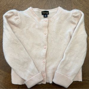 Crewcuts Girl Sweater Cardigan 100% cashmere size 8/9 Blush pink EUC